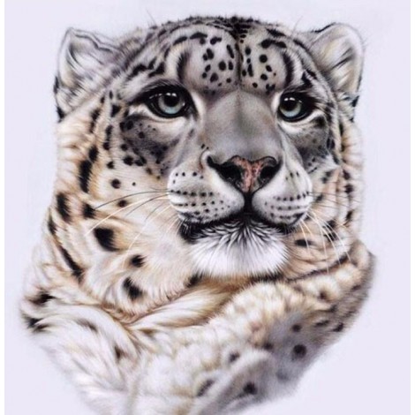 Snow Leopard Face Diamond Painting