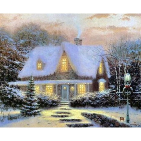 Snow Cottage by Thomas Kinkade