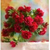Bright Red Peonies in a Vase