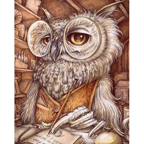 Professor Owl Diamond Painting
