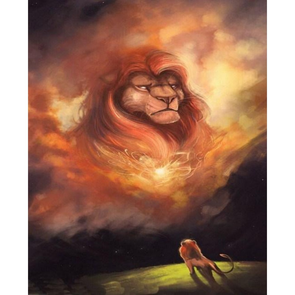 lion king simba painting