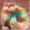 Shaggy Cartoon Cat Diamond Painting