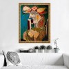 Seated Woman on Wooden Chair - Pablo Picasso