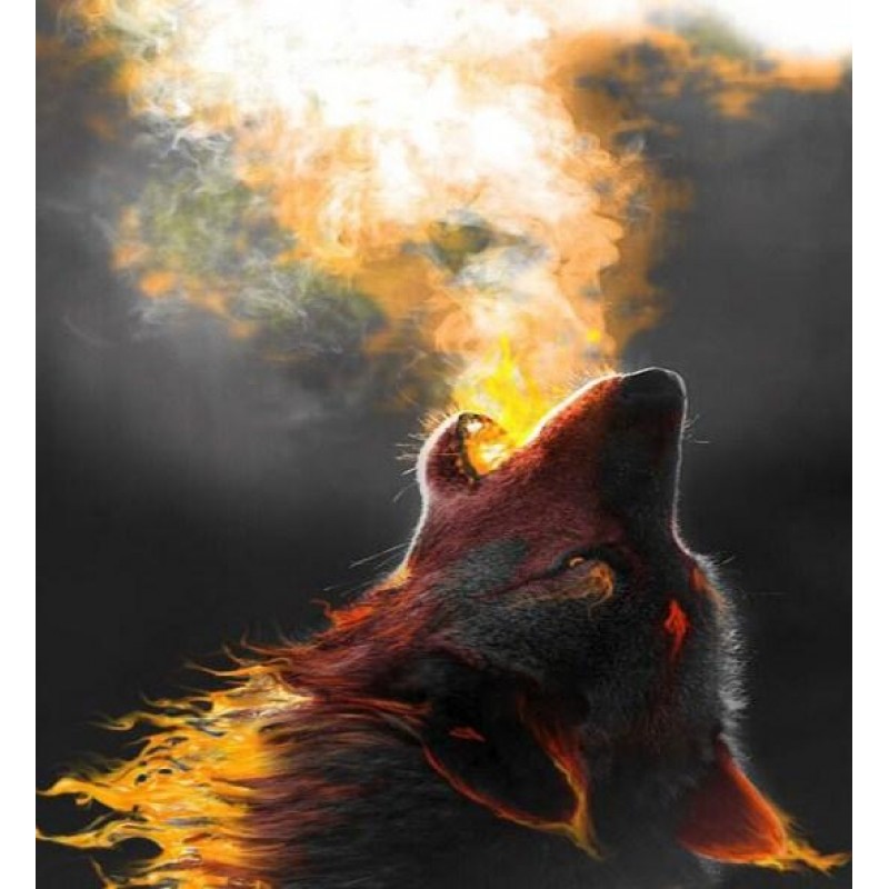 Dragon Wolf Blowing ...