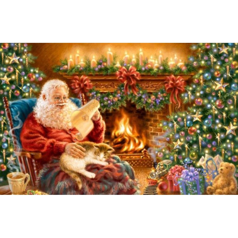 Santa Claus with Cat...