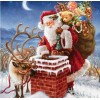 Santa Claus giving Christmas Gifts