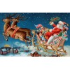 Santa Claus on his Flying Cart