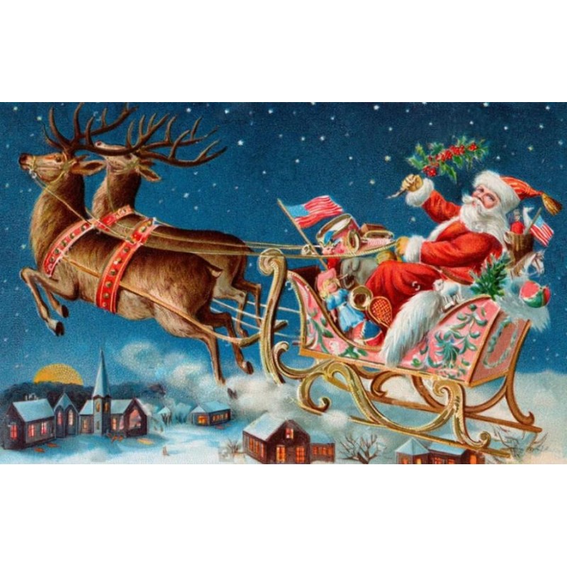Santa Claus on his F...