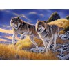 Running Wolves - Paint by Diamonds