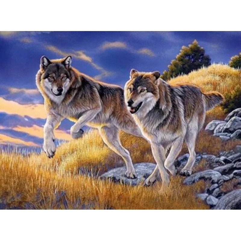 Running Wolves - Pai...
