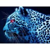 Leopard with Red Eyes - Paint by Diamonds