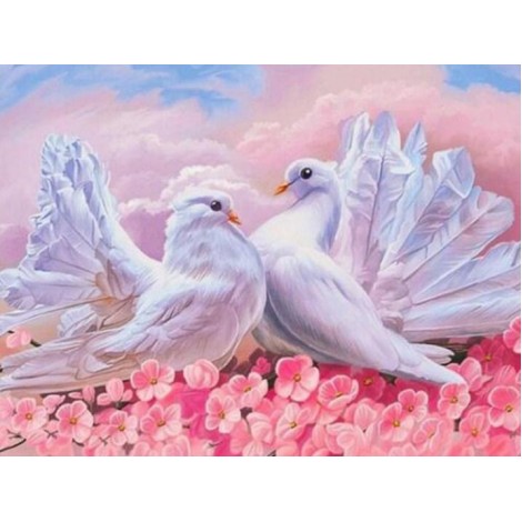 Love Pigeons - Paint by Diamonds