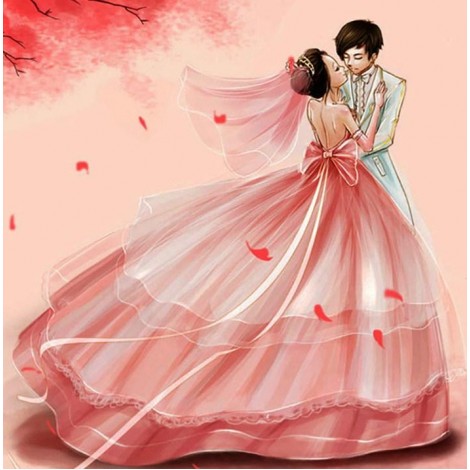 Anime Wedding Couple Diamond Painting