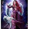 Angel Girl & White Wolf