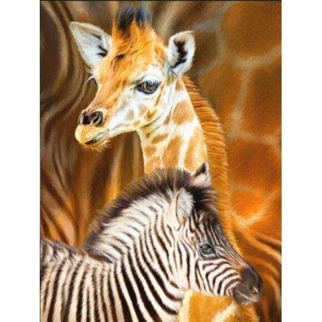 Baby Giraffe & Zebra Diamond Painting
