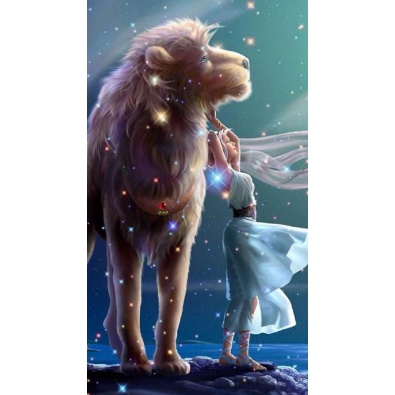 Big Lion & Girl ...