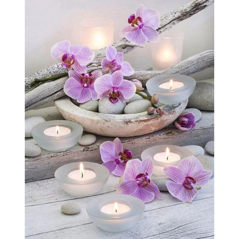 Purple Orchids &...