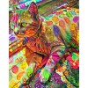 Psychedelic Cat - Diamond Art Kit
