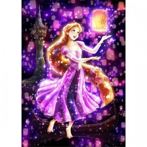 Princess Rapunzel Dancing with Lanterns - DIY Painting Kit