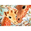 Cute Baby Giraffe & Mother