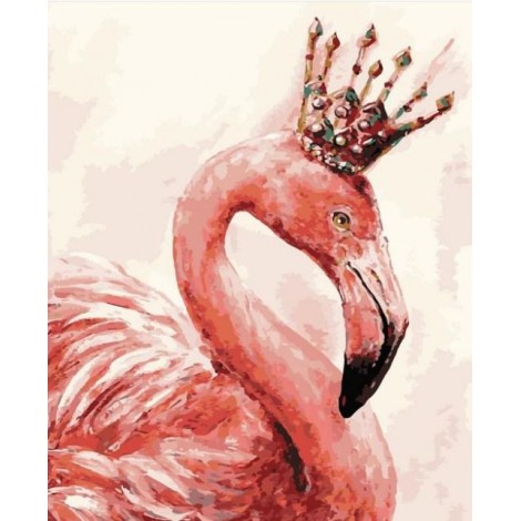 Flamingo King - Diamond Painting Kit
