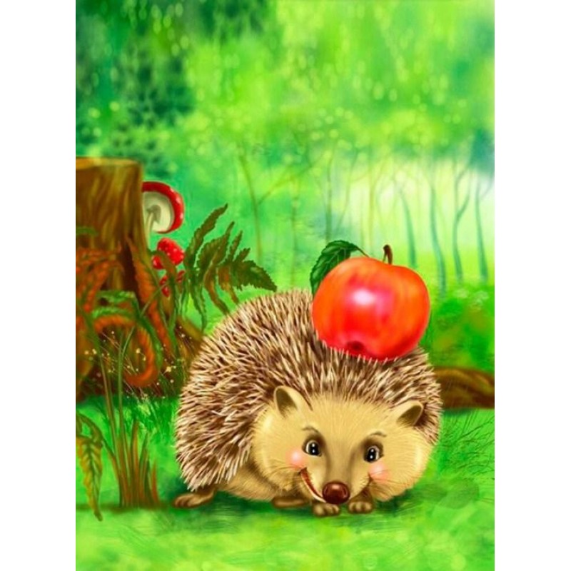 Happy Cartoon Hedgeh...