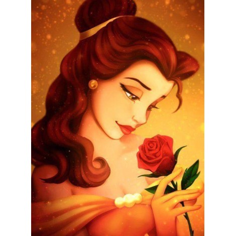 Princess from Beauty & the Beast Cartoons - Diamond Painting