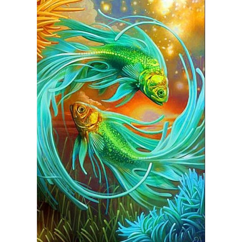 Pisces Fish - Diamon...