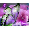 Pink Flowers & Butterfly DIY Diamond Painting