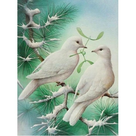 Pigeons Pair - Paint by Diamonds