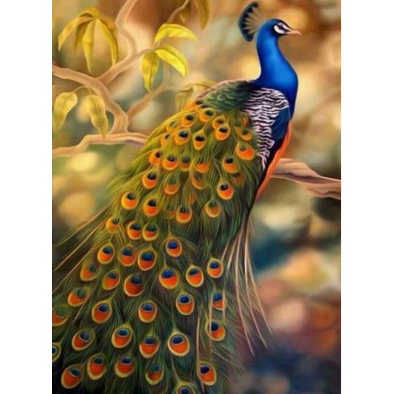 Peacock Sitting on T...