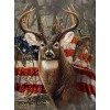 American Flag & Deer Diamond Art - [USA SHIPPING]