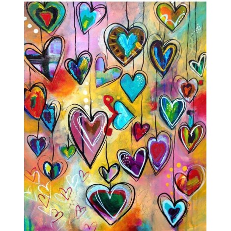Beautiful Colorful Hearts - [USA SHIPPING]