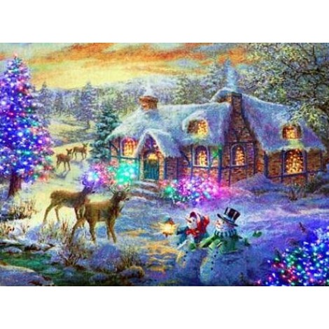 Houses under Snow DIY Diamond Paintings