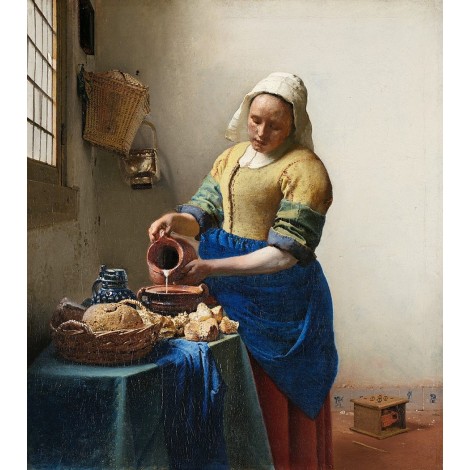 Milkmaid. Circa 1660 - Johannes Vermeer