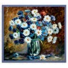 Glass Vase & Colorful Flowers