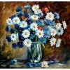 Glass Vase & Colorful Flowers