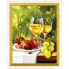 Fruit Plate & Glasses of Wine DIY Painting