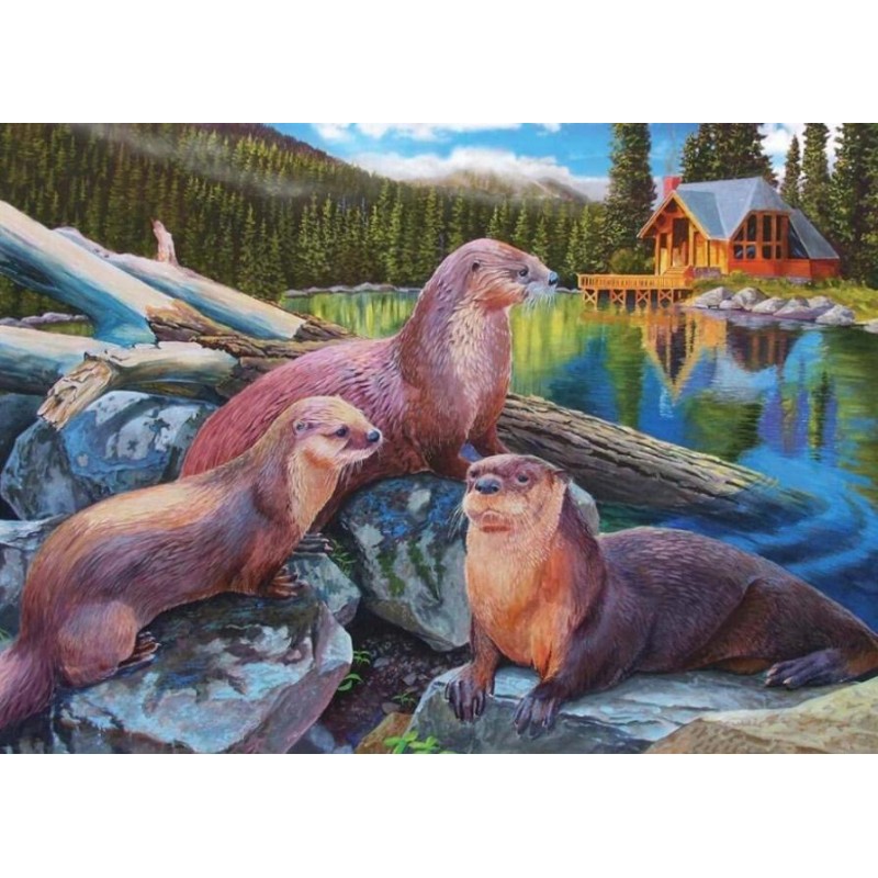 Otter Family - Diamo...