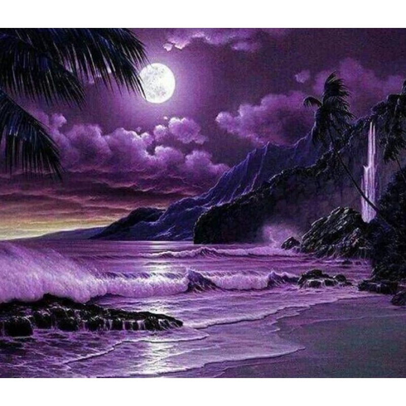 Night Moon & Purple ...