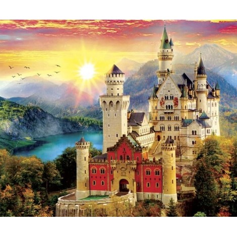 Neuschwanstein Castle - Paint with Diamonds
