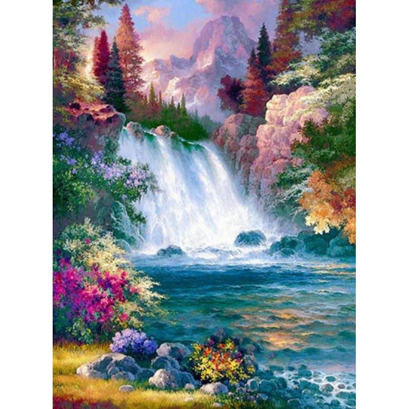 Misty Waterfall - Pa...