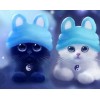 Black & White Cartoon Cats