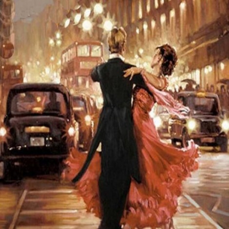 Couple Dancing on Street