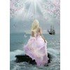 Gorgeous Lady Standing in the Ocean