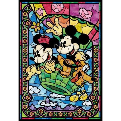 Mickey & Minnie Mouse with their Dog - DIY Painting