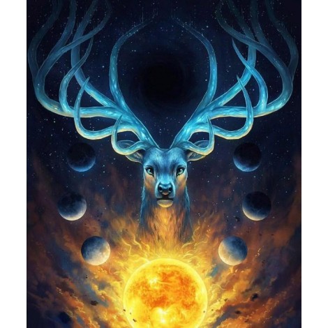 Lunar Reindeer - Paint by Diamonds
