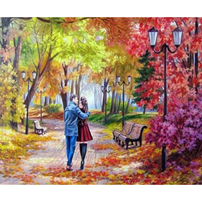 Couple Walking in St...