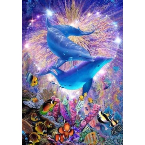 Lovely dolphins Pair Diamond Painting