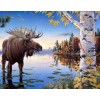 Lonely Moose - Paint by Diamonds